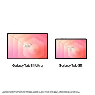Samsung Galaxy Tab S11 - Écran Dynamic AMOLED 11.0" - 5G - Ram 12 Go  Stockage 128 Go - Gris