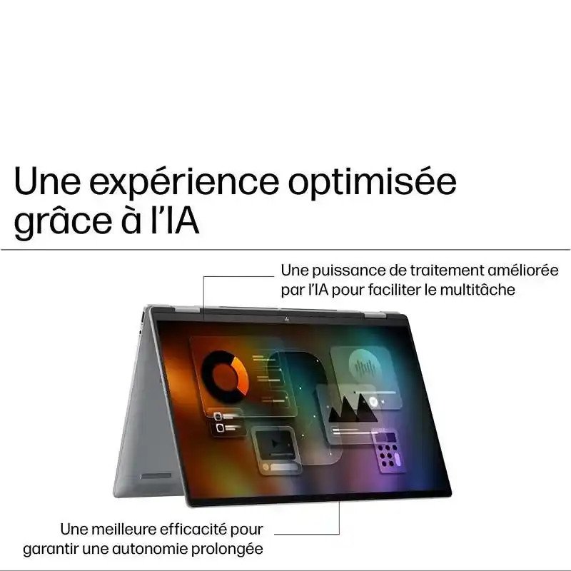 HP Portable 2 en 1 Envy x360 16-ad0000nf 16" - AMD Ryzen™ 7 - AMD Radeon™ - 16 Go RAM - 1 To SSD