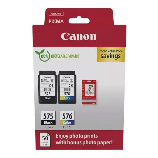 Canon PG-575 + CL-576 - Multipack (Noir et Couleur)  PIXMA TR4751i