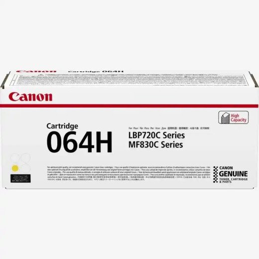 Canon 064H Cartouche de toner jaune i-SENSYS LBP722Cdw-  i-SENSYS MF832Cdw.