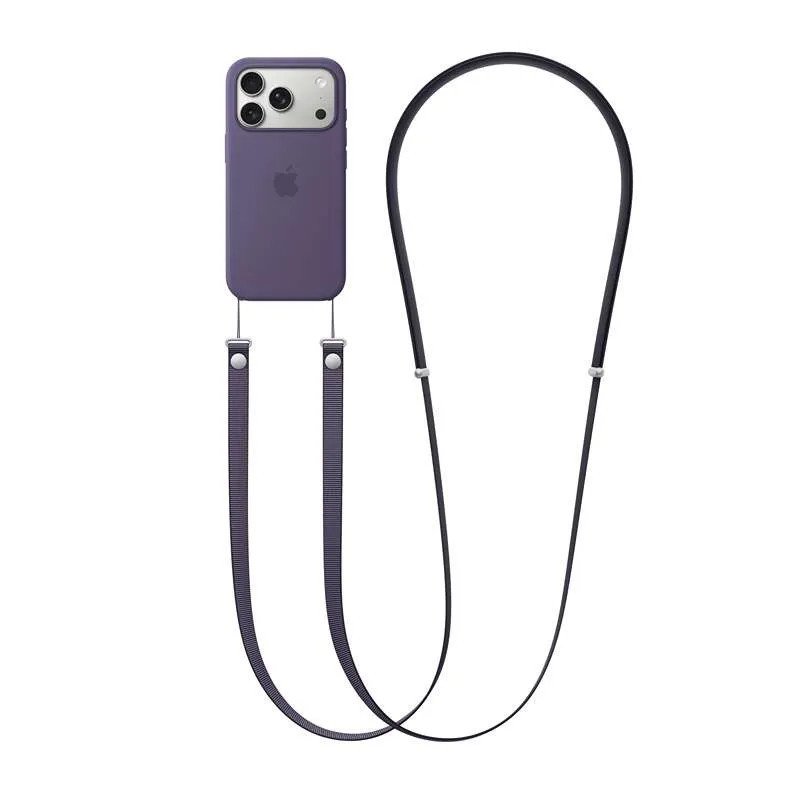Apple Bandoulière pour iPhone - Signé Apple - Longueur maximale : 208 cm - Longueur minimale : 108 cm - Violet