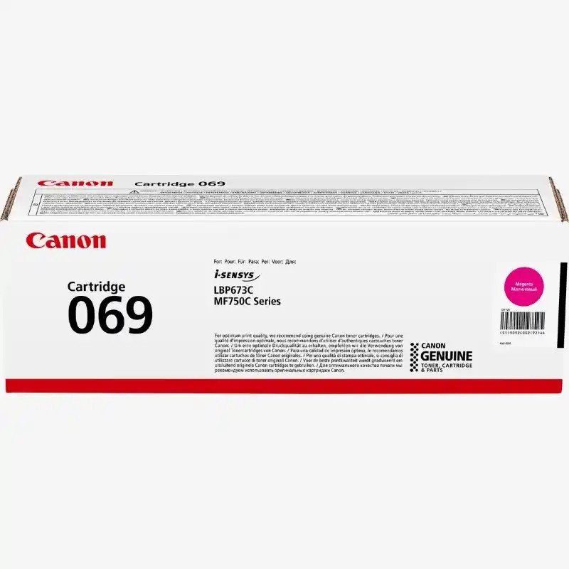Canon 069 Cartouche de toner magenta authentique et fiable i-SENSYS MF752Cdw.
