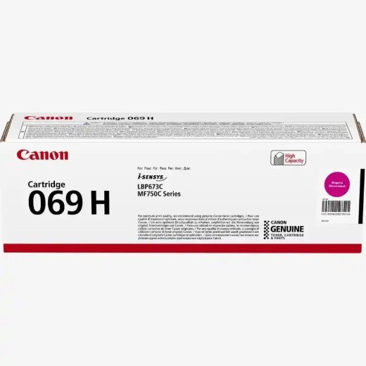 Canon 069H Cartouche de toner magenta, une qualité d'impression i-SENSYS MF754Cdw, LBP673Cdw.