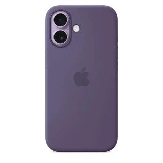 Apple Coque en silicone avec MagSafe pour iPhone 17 - Signé Apple - 45 % recyclé - Certifié Qi2.2 - Brume violette