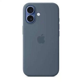 Apple Coque en silicone avec MagSafe pour iPhone 17 - Signé Apple - 45 % recyclé - Certifié Qi2.2 - Bleu maritime