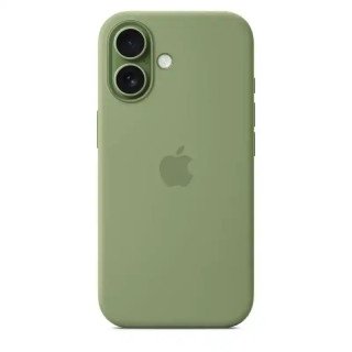 Apple Coque en silicone avec MagSafe pour iPhone 17 - Signé Apple - 45 % recyclé - Certifié Qi2.2 - Vert ardoise