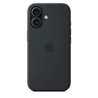 Apple Coque en silicone avec MagSafe pour iPhone 17 - Signé Apple - 45 % recyclé - Certifié Qi2.2 - Noir