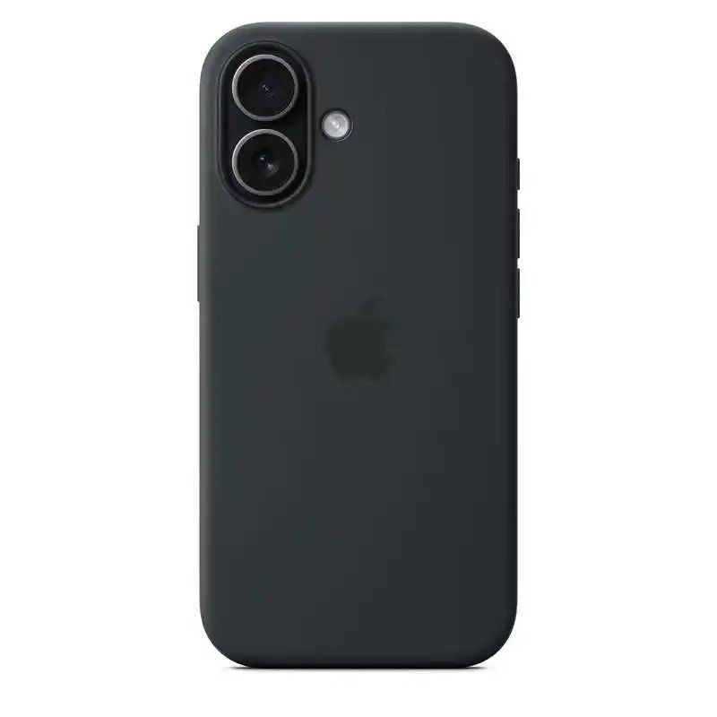Apple Coque en silicone avec MagSafe pour iPhone 17 - Signé Apple - 45 % recyclé - Certifié Qi2.2 - Noir