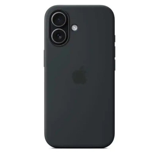 Apple Coque en silicone avec MagSafe pour iPhone 17 - Signé Apple - 45 % recyclé - Certifié Qi2.2 - Noir