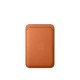 Apple Porte-cartes en tissage fin pour iPhone avec MagSafe - Signé Apple - tissu micro-sergé résistant - Roux orangé