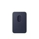 Apple Porte-cartes en tissage fin pour iPhone avec MagSafe - Signé Apple - tissu micro-sergé résistant - Bleu Marine