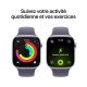 Apple Watch Series 11 GPS + Cellulaire - 46 mm - Aluminium Argenté - Bracelet Sport Violet M/L - WatchOS 26