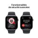 Apple Watch Series 11 GPS + Cellulaire - 46 mm - Aluminium Gris sidéral - Bracelet Sport Noir M/L - WatchOS 26