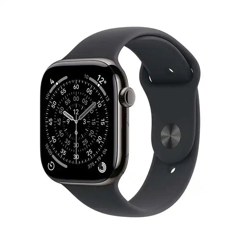Apple Watch Series 11 GPS + Cellulaire - 46 mm - Aluminium Noir de jais - Bracelet Sport Noir M/L - WatchOS 26