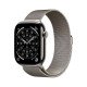 Apple Watch Series 11 5G LTE GPS + Cellulaire - 46 mm - Boitier Titane Naturel - Bracelet Milanais M/L - WatchOS 26
