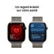 Apple Watch Series 11 5G LTE GPS + Cellulaire - 46 mm - Boitier Titane Naturel - Bracelet Milanais M/L - WatchOS 26