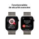 Apple Watch Series 11 5G LTE GPS + Cellulaire - 46 mm - Boitier Titane Naturel - Bracelet Milanais M/L - WatchOS 26