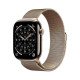 Apple Watch Series 11 5G LTE GPS + Cellulaire - 46 mm - Boitier Titane Ardoise - Bracelet Milanais M/L - WatchOS 26