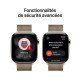 Apple Watch Series 11 5G LTE GPS + Cellulaire - 46 mm - Boitier Titane Ardoise - Bracelet Milanais M/L - WatchOS 26