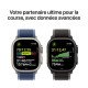 Apple Watch Ultra 3 5G-LTE GPS + Cellulaire - 49 mm - Titane Naturel - Bracelet Océan Bleu Maritime