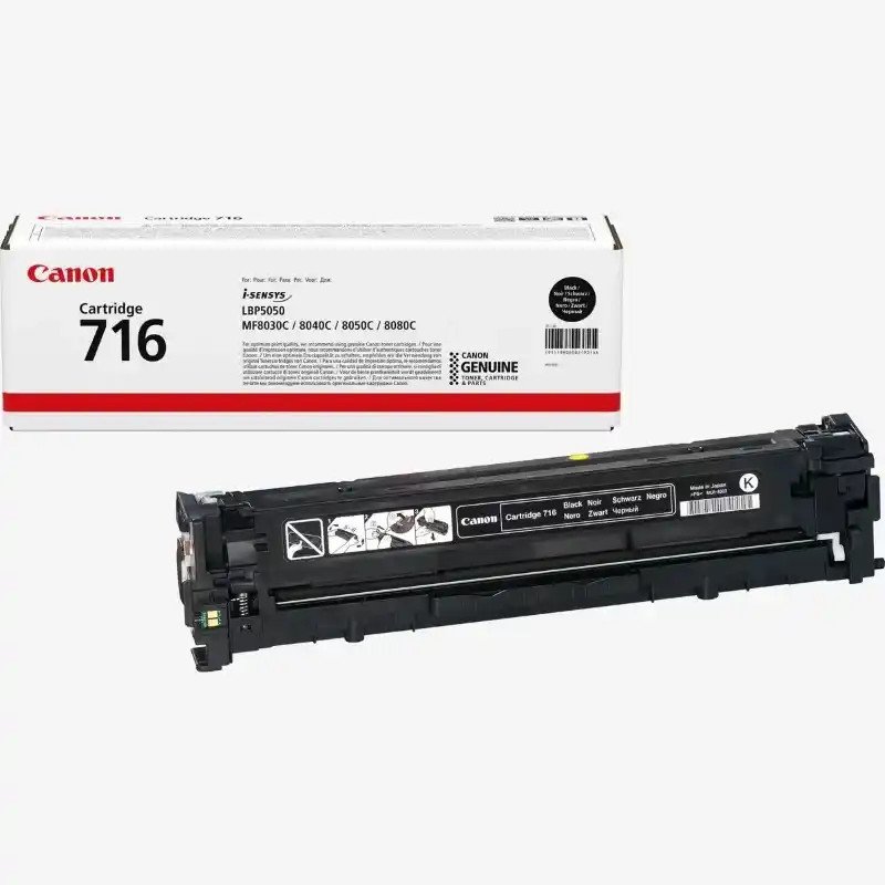 Canon 716BK Cartouche toner noir i-SENSYS MF8080Cw-  i-SENSYS LBP5050n authentique.