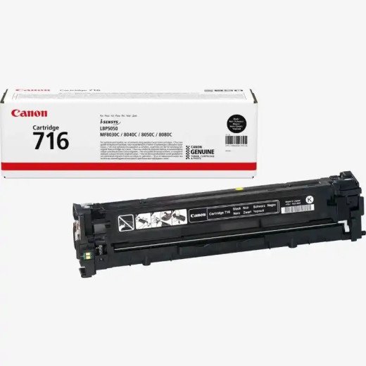 Canon 716BK Cartouche toner noir i-SENSYS MF8080Cw-  i-SENSYS LBP5050n authentique.
