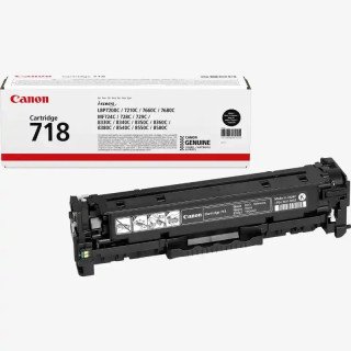 Canon 718BK Cartouche toner noir i-SENSYS MF729Cx authentique.