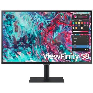 Samsung Écran PC 27" LED 4K -  3840 x 2160 pixels - 5 ms (gris à gris) -  HDR10 -  Hub USB - Pivot - Noir