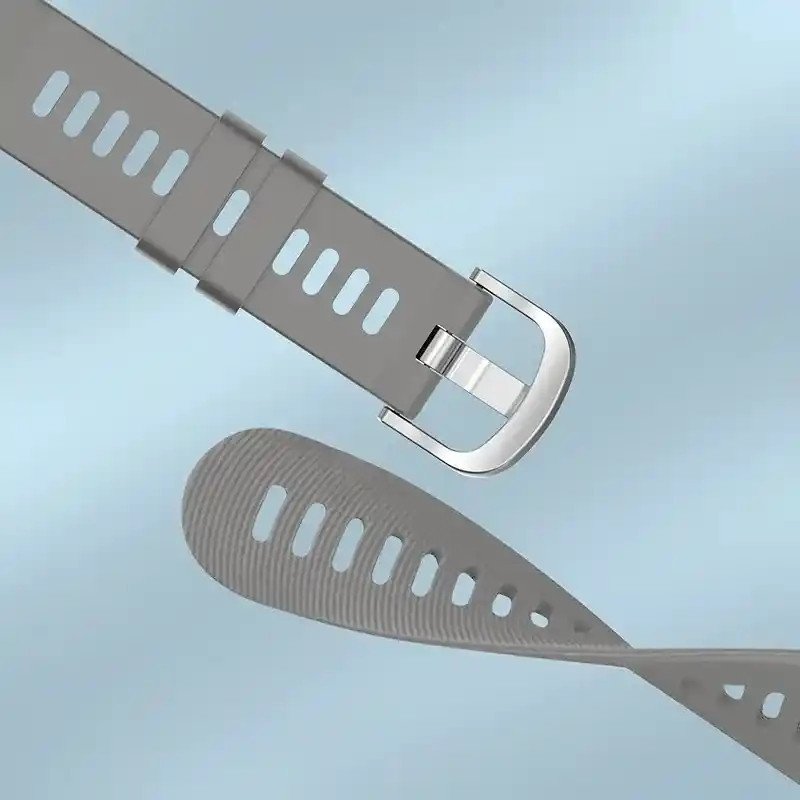 Samsung Bracelet Samsung Galaxy Watch Active 2 40mm en Silicone Texturé Avizar  Gris  Largeur : 20mm