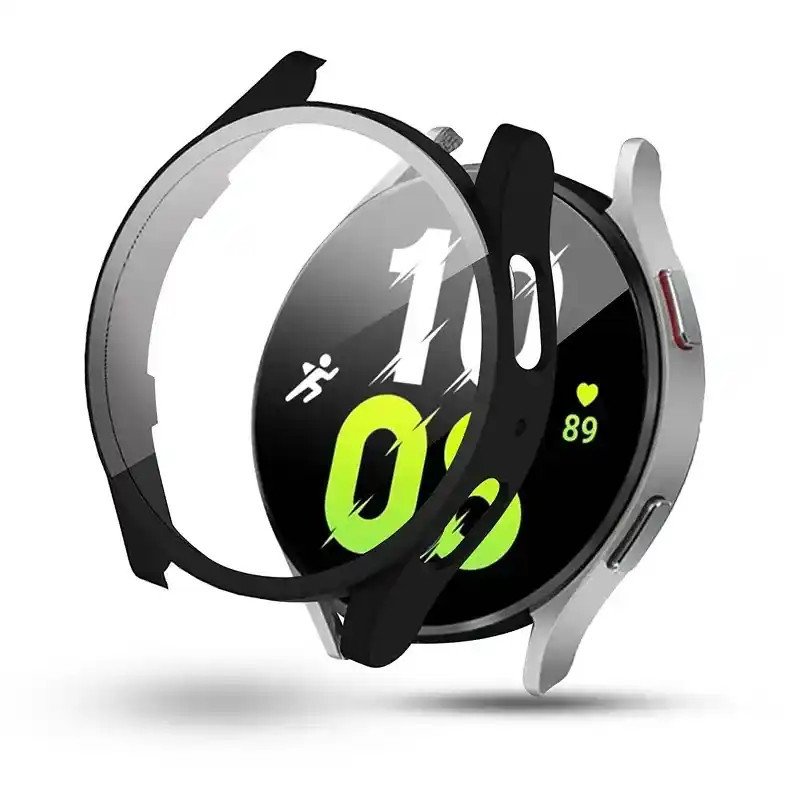 Samsung  Protection Galaxy Watch 5, 40mm Intégrale coque polycarbonate Verre Trempé Avizar noir