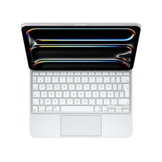 Apple Clavier - Magic Keyboard pour iPad Pro ( M4, M5 ) - AZERTY -Blanc - Neuf - Garantie 1an