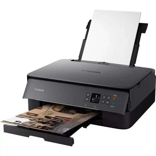 Canon imprimante  PIXMA TS5350i, noire photo jet d'encre 3-en1 haute qualité.