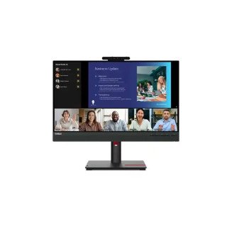 Lenovo ThinkVision T24v-30 Écran Full HD 23,8 pouces (Micro, Webcam) - IPS - 75 Hz - 4ms - VGA + HDMI 1.4 + DP 1.2, USB Hub