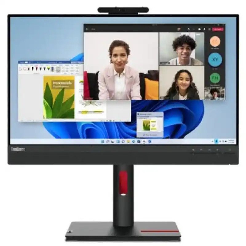 Lenovo ThinkCentre TIO 24 Gen 5 Écran Tactile 23,8" FHD - IPS - Fréquence : 60 Hz - Réponse : 4ms - 3in1 + DP + HDMI, USB Hub