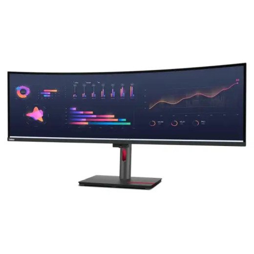 Lenovo ThinkVision P49w-30 Écran Incurvé 5K 49" - 2 HDMI , 1 DP , 1 Thunderbolt™ , 4 USB , 1 Type-C , 1 sortie audio , 1 RJ-45