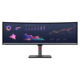 Lenovo ThinkVision P49w-30 Écran Incurvé 5K 49" - 2 HDMI , 1 DP , 1 Thunderbolt™ , 4 USB , 1 Type-C , 1 sortie audio , 1 RJ-45
