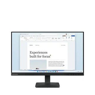 Lenovo Écran L24-41 Full HD 23,8 pouces - In-Plane Switching - Fréquence : 100 Hz - Réponse : 4ms - 1 x HDMI 1.4 , 1 x VGA