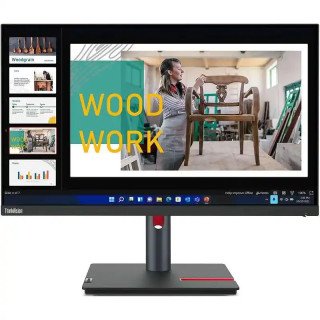 Lenovo ThinkVision P24q-30 Écran 23,8" QHD - 60 Hz - 1 x HDMI 2.0 , 1 DP 1.4 , 1 sortie DP, 5 ports USB 3.2, 1 sortie audio