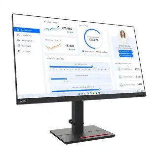 Lenovo Écran 31,5" ThinkVision T32q-27 QHD - 1 HDMI 1.4 , 1 DP1.2 , 1 sortie audio, 1 port USB 3.1 Gen1 , 4 ports USB 3.1 Gen