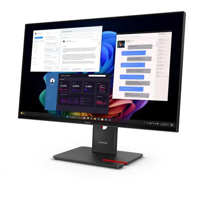 Lenovo ThinkVision T27UD-40 Écran 27" UHD 3.8K - 60 Hz - 1 x HDMI 2.1 , 1 x DP 1.4 , 1 x USB-C , 3 x USB-A , 1 x USB-C, 1 x RJ45