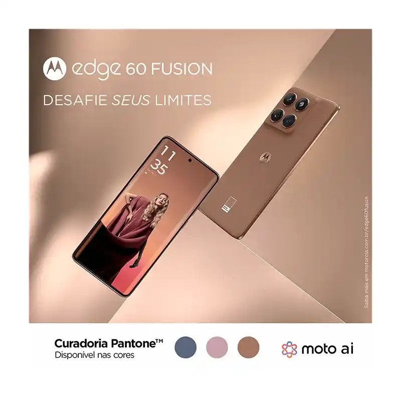 Motorola edge 60 fusion - 6,67" Super HD - MediaTek Dimensity - 8 Go LPDDR4X - 256 Go Stockge - PANTONE Mocha Mousse