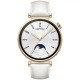 Huawei WATCH GT 4 Montre AMOLED 41 mm or bracelet cuir boîtier  41,3 mm × 41,3 mm  blanc
