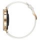 Huawei WATCH GT 4 Montre AMOLED 41 mm or bracelet cuir boîtier  41,3 mm × 41,3 mm  blanc