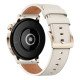 Huawei Watch GT 3 Smartwatch 42mm Elegant Edition Or avec Bracelet En Cuir  7 jours Blanc