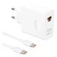 Huawei SuperPower Chargeur mural 100W rapide universel Compatible smartphones Blanc