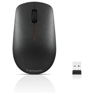 Lenovo 400 Souris sans fil (monde) - 2,4 GHz - Jusqu'à 12 mois (varie en fonction de l'utilisation) - Conception ambidextre