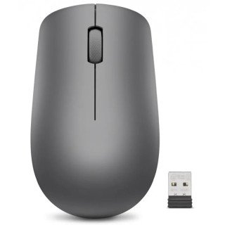 Lenovo 530 Souris sans fil - Sans fil 2,4 GHz via Nano USB - Jusqu’à 12 mois - Conception ambidextre - Graphite