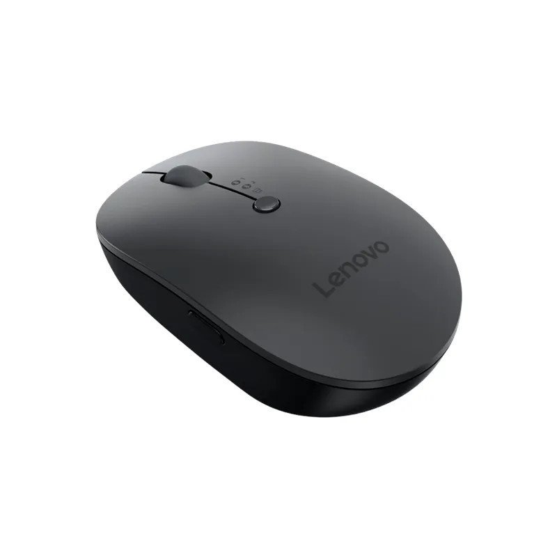 Lenovo (édition X9) Souris sans fil multi-appareils - 2,4 GHz et Bluetooth 5.0 - Jusqu’à 3 mois d’autonomie - Gris tonnerre