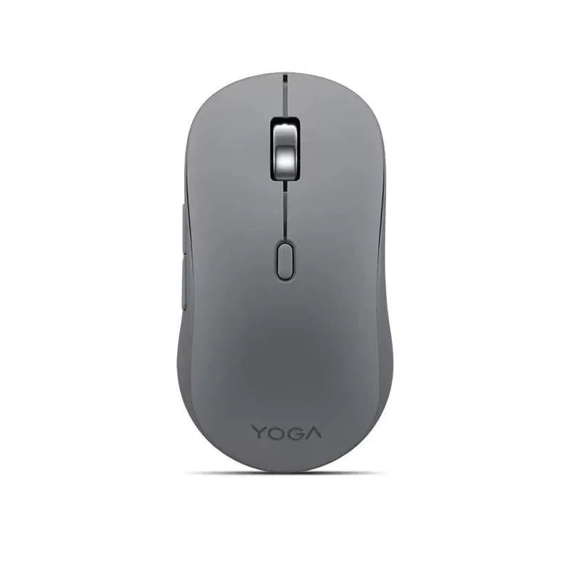 Lenovo Yoga Souris silencieuse Bluetooth - Connexion Bluetooth à 3 appareils - Jusqu’à 3 ans d’autonomie - 4 000 DPI - Gris lune