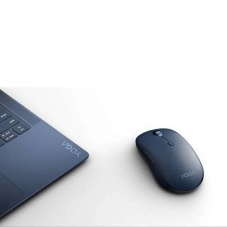 Lenovo Yoga Souris silencieuse Bluetooth - Connexion Bluetooth à 3 appareils - Jusqu’à 3 ans d’autonomie - Bleu cosmique